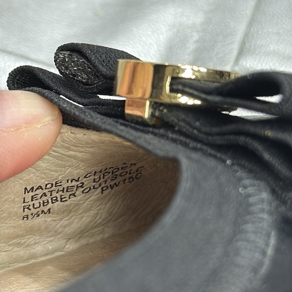 (T5)Michael Kors Women's Black Patent Leather Bow Logo Ballet Flats (Size 8.5 M) - Picture 11 of 11